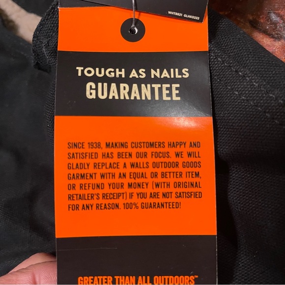 WALLS Men's Black COLEMAN Duck Sherpa Lined Full Zip Work Vest US LARGE - Picture 9 of 11